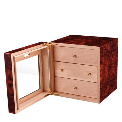 Montreux Époque Elegant Wooden Cigar Humidor - Montreux Époque