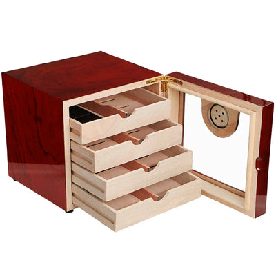 Montreux Époque Elegant Wooden Cigar Humidor - Montreux Époque