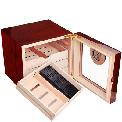 Montreux Époque Elegant Wooden Cigar Humidor - Montreux Époque