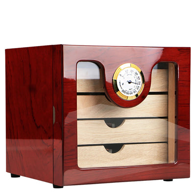 Montreux Époque Elegant Wooden Cigar Humidor - Montreux Époque