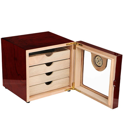Montreux Époque Elegant Wooden Cigar Humidor - Montreux Époque