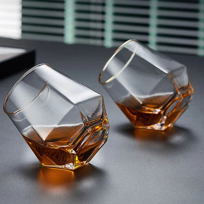 Montreux Époque Hexagonal Gold-Rimmed Glass Set