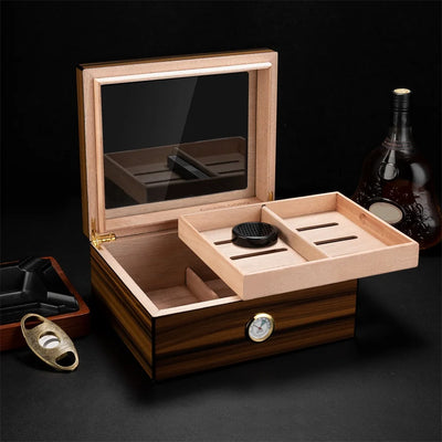 Montreux Époque Deluxe Portable Cigar Humidor - Montreux Époque