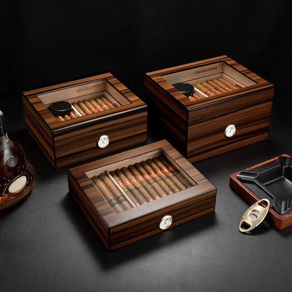 Montreux Époque Deluxe Portable Cigar Humidor - Montreux Époque